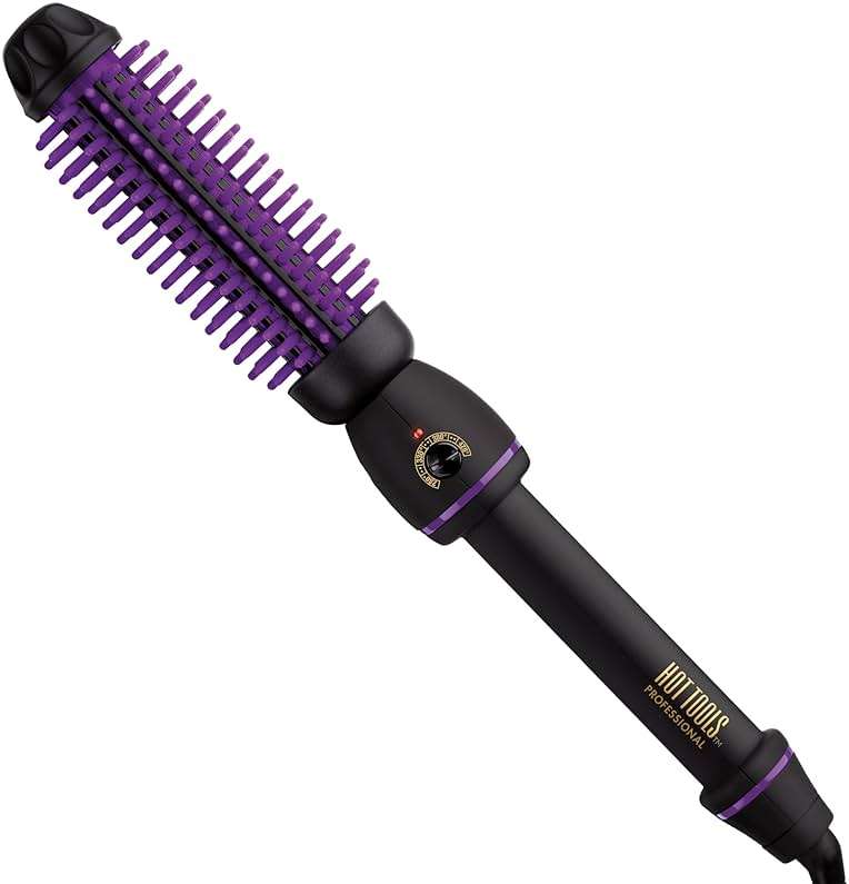 Hot Tools Pro Artist Heated Silicone Bristle Brush Styler | Helps create Volume and Fullness (1 in), 1146 - Image 1