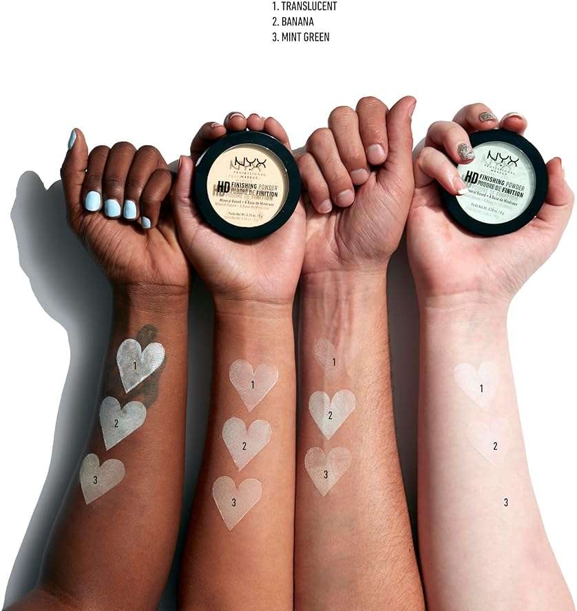 NYX PROFESSIONAL MAKEUP HD Finishing Powder, Pressed Setting Powder - Translucent - Image 4