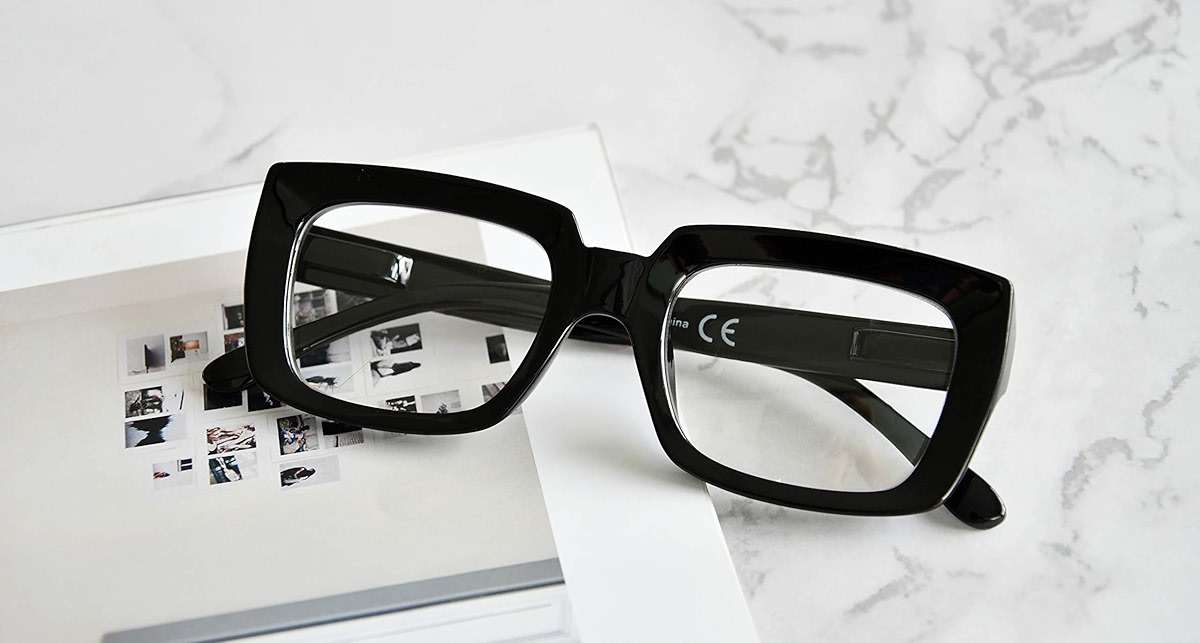Eyekepper Stylish Reading Glasses Women - Oversized Square Readers Black +2.50 - Image 6