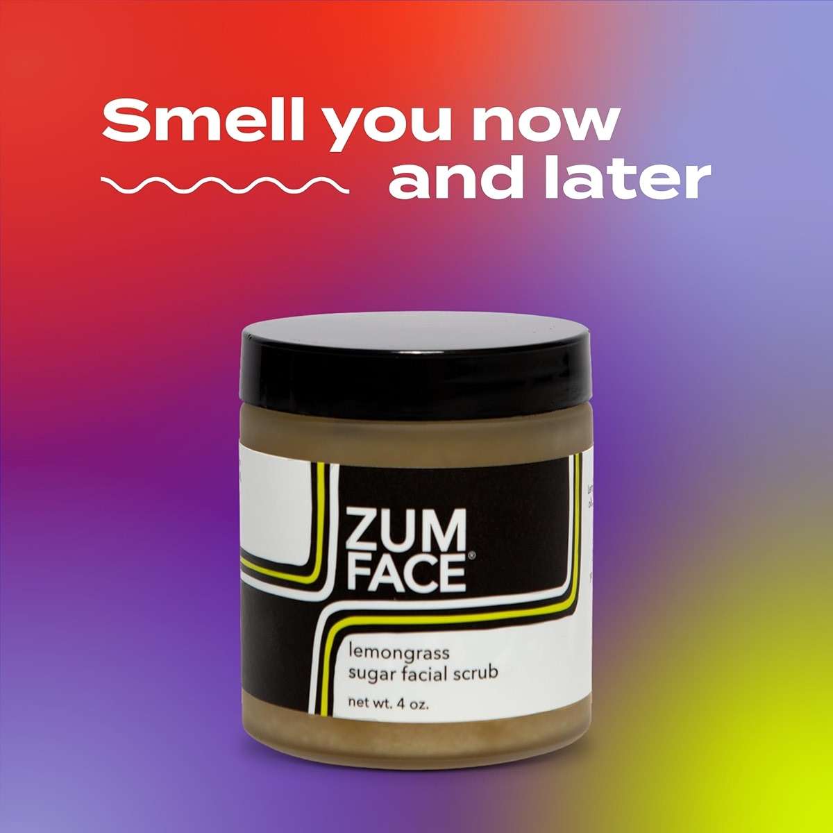 Indigo Wild Zum Face Sugar Facial Scrub - Natural Sugar Scrub - Soothing Facial Exfoliator with Jojoba Oil, Coconut Oil & Olive Oil - Lemongrass - 4 oz - Image 3