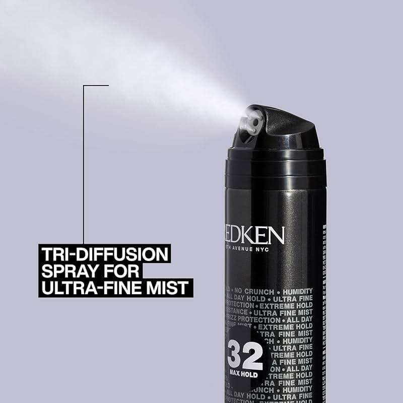 Redken Extreme High Hold Max Hold Hairspray 32 For All Hair Types - Long-Lasting Lift & Body, All-Day Style Control With a Dry Finish, 24h Humidity Resistance - Image 4