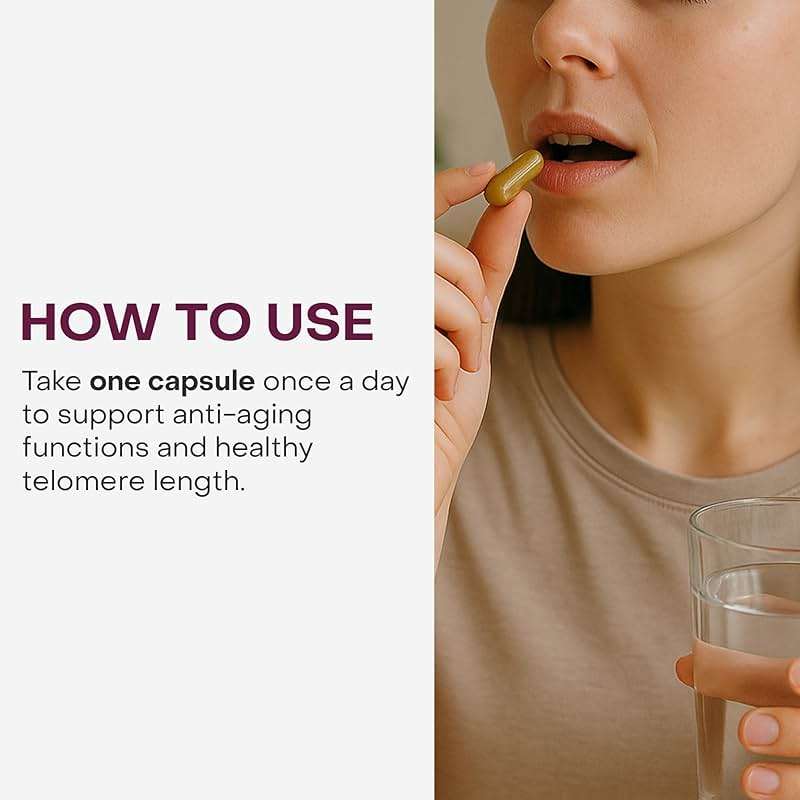 Healthycell Telomere Length Supplement - Anti-Aging Telomere Lengthening Supplements with Phytonutrients & Vitamins for Cellular Health - AC-11, Astragalus & Resveratrol - 30 Capsules - Image 4