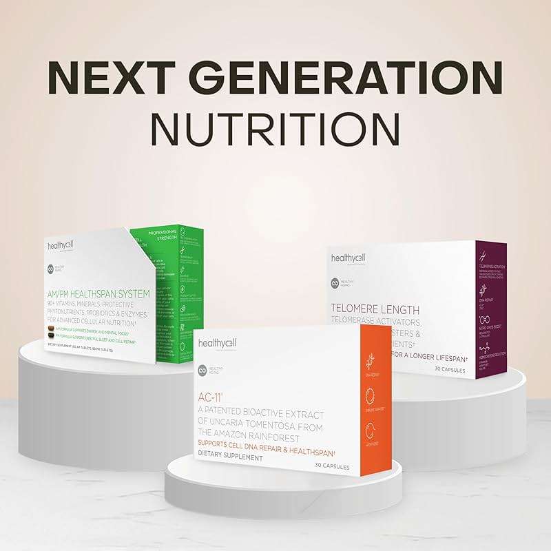 Healthycell Telomere Length Supplement - Anti-Aging Telomere Lengthening Supplements with Phytonutrients & Vitamins for Cellular Health - AC-11, Astragalus & Resveratrol - 30 Capsules - Image 6