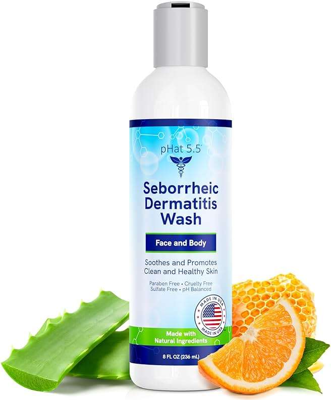 Seborrheic & Atopic Dermatitis Gentle Face Wash with Manuka Honey - Natural & Organic Face Cleanser & Body Wash For Sensitive Skin - Hypoallergenic, Paraben Free & Sulfate Free Acne Face Wash (8oz) - Image 1