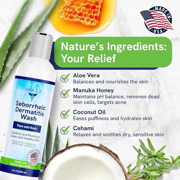 Seborrheic & Atopic Dermatitis Gentle Face Wash with Manuka Honey - Natural & Organic Face Cleanser & Body Wash For Sensitive Skin - Hypoallergenic, Paraben Free & Sulfate Free Acne Face Wash (8oz) - Image 3