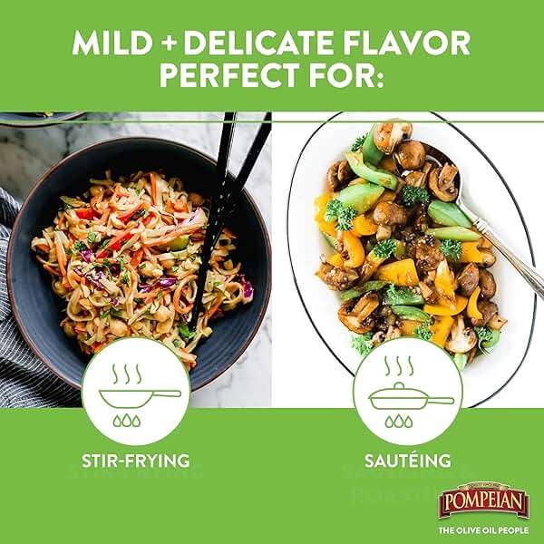 Pompeian Smooth Extra Virgin Olive Oil - 16 Fl Oz - First Cold Pressed Olive Oil for Cooking - Smooth Taste for Sauteing, Stir-Frying, and Baking - Image 4