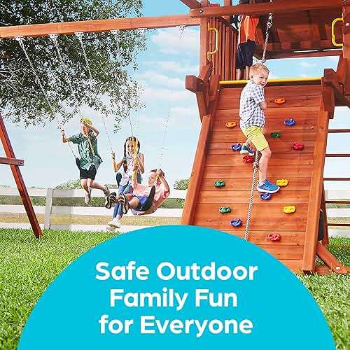 Jungle Gym Kingdom Swing Set Hangers - 2 Heavy Duty Brackets with Locking Snap Hooks for Porch, Patio, Playground - Indoor/Outdoor Hardware & Accessories - Image 9