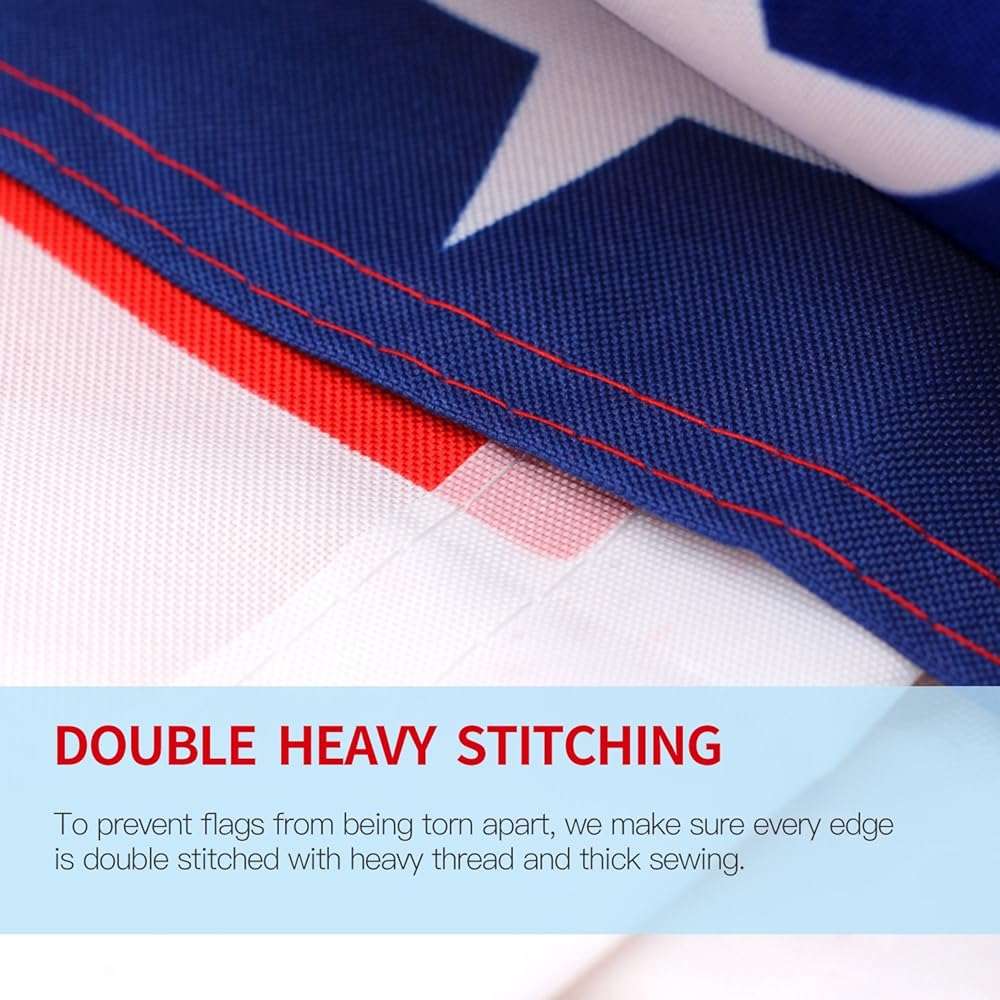 Anley Fly Breeze 3x5 Foot American National Polyester Flag - Vivid Color and Fade proof - Canvas Header and Double Stitched - The US National Flags with Brass Grommets 3 X 5 Ft - Image 5