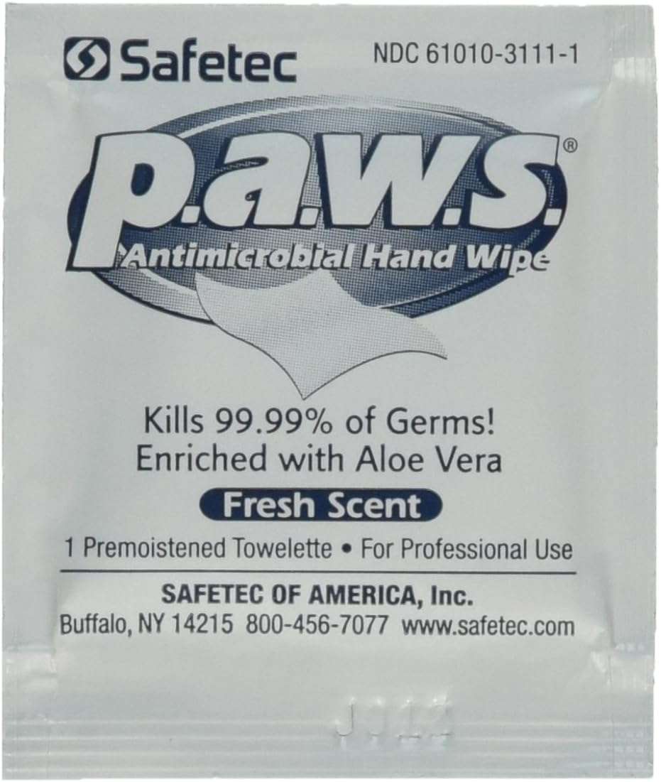 Paws Individual Antiseptic Towellettes, 100 Count - Image 1