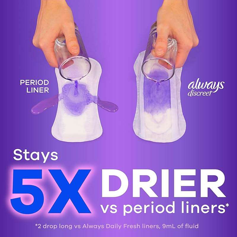 Always Discreet Incontinence Panty Liners for Bladder Leaks, Size 2, Very Light Absorbency, 120 Count - Image 3