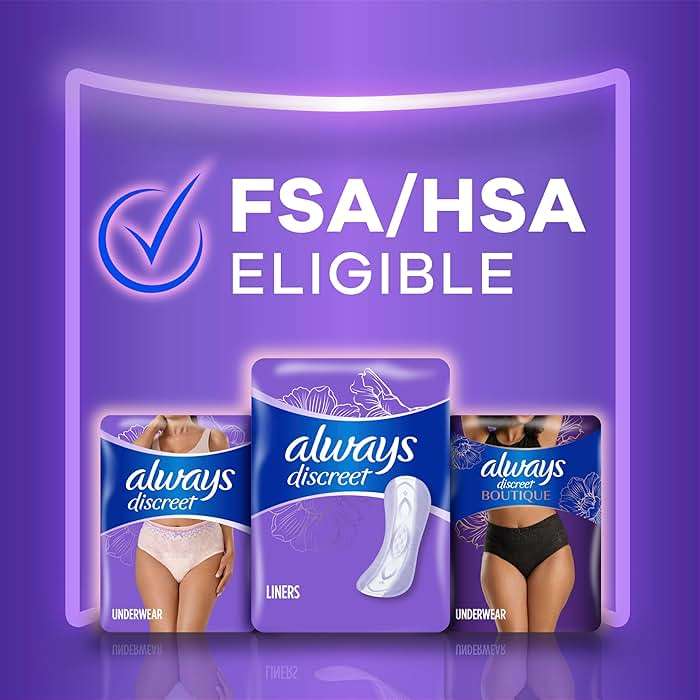 Always Discreet Incontinence Panty Liners for Bladder Leaks, Size 2, Very Light Absorbency, 120 Count - Image 8