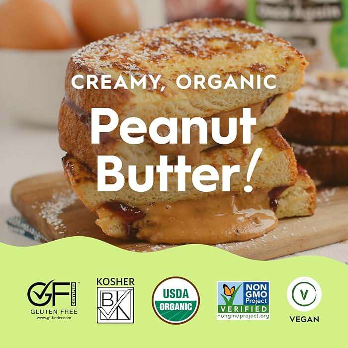 Once Again Organic Creamy Peanut Butter 9 Pound Bucket - No Sugar Added, Single Ingredient, Unsalted, Natural Peanut Butter Bulk, No Palm Oil - Non-GMO, Gluten Free - Smooth and Unsweetened - Image 5
