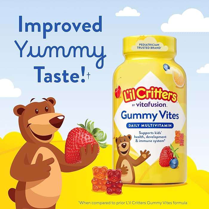 L'il Critters Gummy Vites Kids Multivitamin | 190 Gummies with Vitamins A, B, C, D, E | Assorted Fruit Flavors | Gluten and Dairy Free Children's Daily Supplement - Image 8