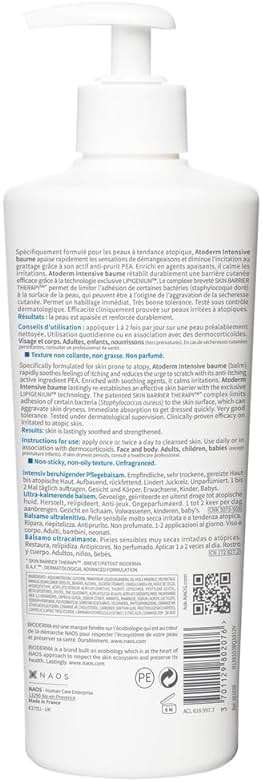 Bioderma Atoderm Intensive Balm, Hydrating Balm for Dry to Atopic Sensitive Skin, Face & Body Moisturizer with Ultra Soothing Anti-Itching Formula, Fragrance-Free, Non-Greasy & Non-Sticky for Family - Image 2