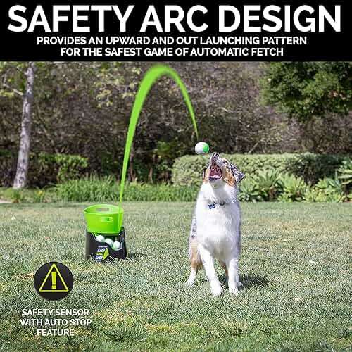 Hyper Pet GoDogGo Fetch Machine Dog Ball Launcher & Automatic Ball Launcher for Dogs With Five 2.5" Balls for Dogs 20-60 Pounds - Image 2