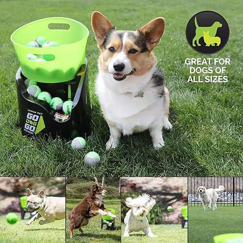 Hyper Pet GoDogGo Fetch Machine Dog Ball Launcher & Automatic Ball Launcher for Dogs With Five 2.5" Balls for Dogs 20-60 Pounds - Image 5