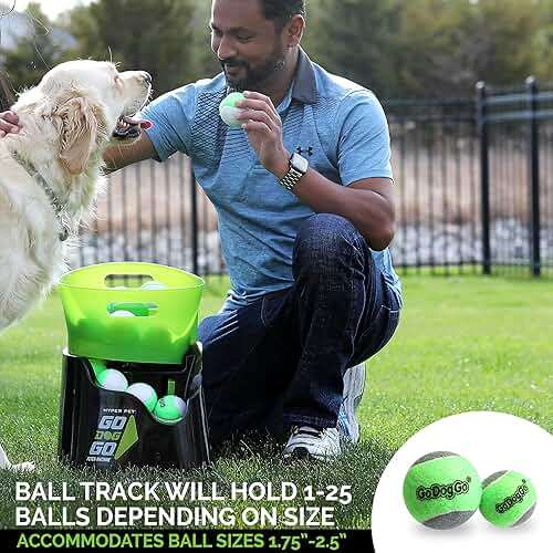 Hyper Pet GoDogGo Fetch Machine Dog Ball Launcher & Automatic Ball Launcher for Dogs With Five 2.5" Balls for Dogs 20-60 Pounds - Image 6