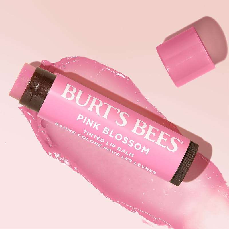 Burt's Bees Lip Tint Balm, Mothers Day Gifts, with Long Lasting 2 in 1 Duo Tinted Balm Formula, Color Infused with Deeply Hydrating Shea Butter for a Natural Buildable Finish, Pink Blossom (2-Pack) - Image 8