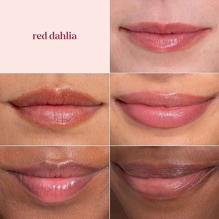 Burt's Bees Lip Tint Balm with Long Lasting 2 in 1 Duo Tinted Balm Formula, Color Infused with Deeply Hydrating Shea Butter for a Natural Looking Buildable Finish, Fiery Red Dahlia (2-Pack) - Image 5