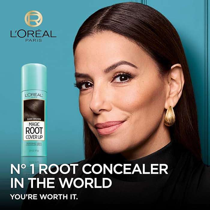 L'Oreal Paris Magic Root Cover Up Gray Hair Spray, 100% Gray Hair Coverage with Buildable, Lightweight, Transfer-Resistant, and Temporary Formula, Ammonia-Free, Dark Brown, 2 oz (1 Count) - Image 2