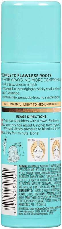 L'Oreal Paris Magic Root Cover Up Gray Hair Spray, 100% Gray Hair Coverage with Buildable, Lightweight, Transfer-Resistant, and Temporary Formula, Ammonia-Free, Light to Medium Blonde, 2 oz (1 Count) - Image 9