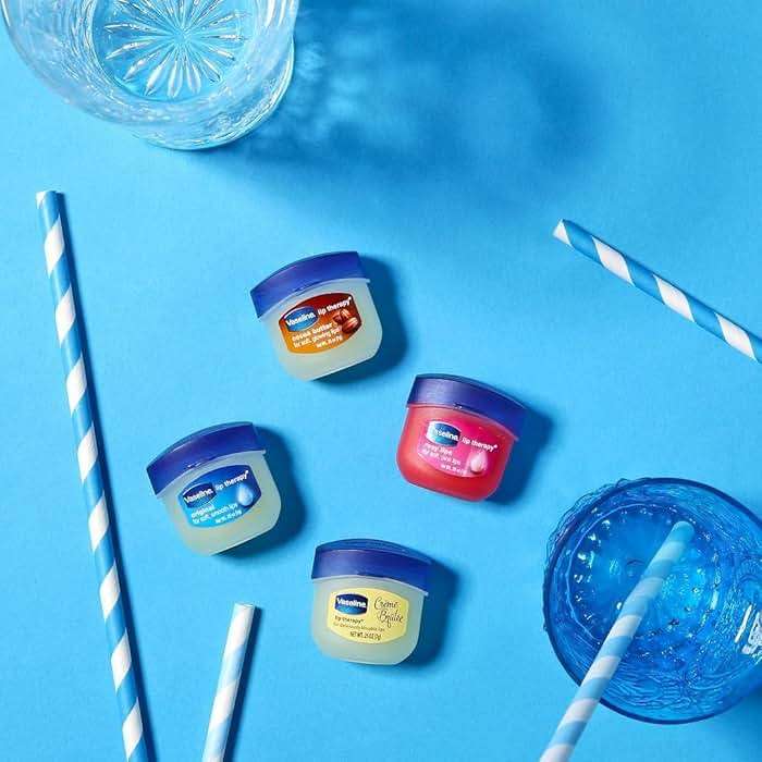 Vaseline Lip Therapy Variety 8-Pack – Original, Crème Brûlée, Rosy Lips, Cocoa Butter Mini Lip Balms for Soft, Glowing, and Deliciously Kissable Lips, 0.25 Oz Ea - Image 8