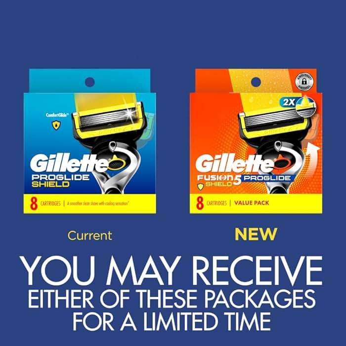 Gillette ProGlide Shield Razor Blade Refills for Men, 5-Blade Cartridges with Lubrication, Precision Trimmer, Fits Fusion5 and ProGlide Handles, 8 Count - Image 2