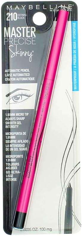 Maybelline Master Precise Skinny Gel Eyeliner Pencil, Defining Black, 1 Count - Image 2