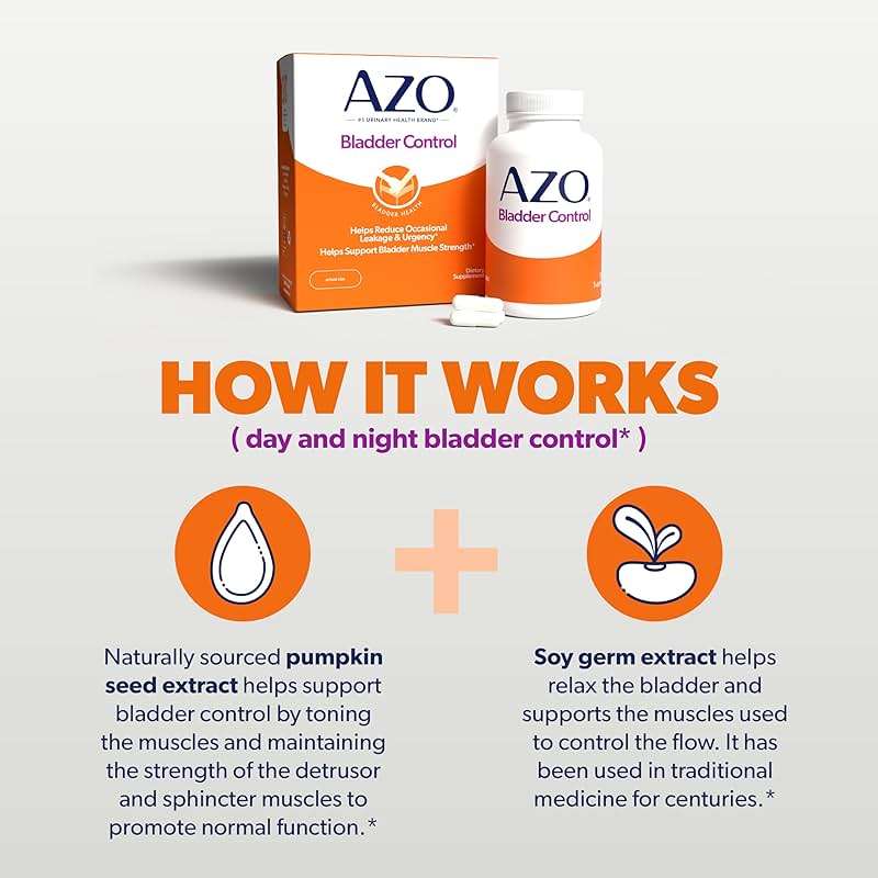 AZO Bladder Control with Go-Less Daily Supplement | Helps Reduce Occasional Urgency, leakage due to laughing, sneezing and exercise††† | 72 Capsules - Image 6