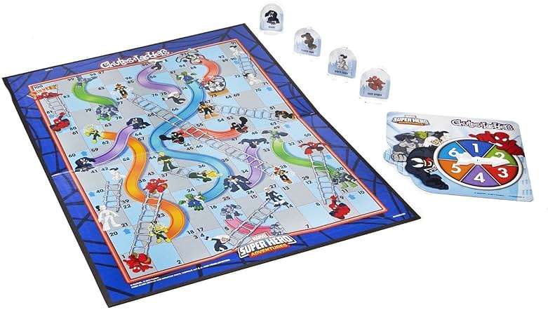 Hasbro Gaming Chutes and Ladders: Marvel Spider-Man Edition Board Game for Kids 2-4 Players, Preschool Games, Easter Gifts for Boys and Girls, Ages 3 and Up (Amazon Exclusive) - Image 3