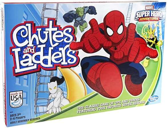 Hasbro Gaming Chutes and Ladders: Marvel Spider-Man Edition Board Game for Kids 2-4 Players, Preschool Games, Easter Gifts for Boys and Girls, Ages 3 and Up (Amazon Exclusive) - Image 4