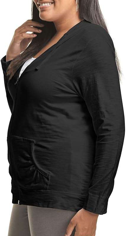 Just My Size Women's Full Zip Jersey Hoodie - Image 3
