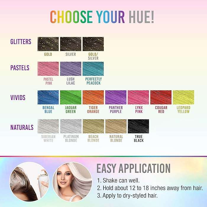 Punky Temporary Hair Color Spray – Siberian White, Instant Vivid Temporary Hair Dye for Women, Wash Out, Hair-Color Spray, 3.5 oz, 2 Pack - Image 6