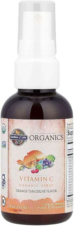 Garden of Life Organics Vitamin C Spray Featuring Amla Berry – Liquid Vitamin C Supplement for Immune & Skin Health Support, USDA Organic, Non-GMO, Vegan, Orange Tangerine Flavor, 2 Fl Oz Bottle - Image 4