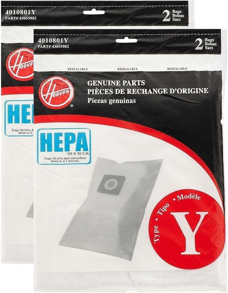 Hoover Type Y HEPA Filter Bag, Set of 4 Bags - Image 1