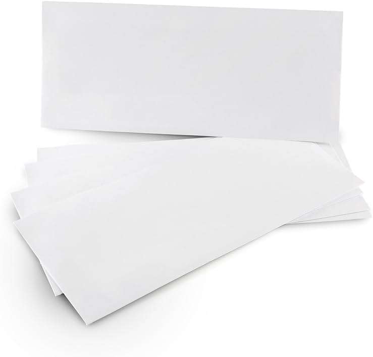 #10 Security SELF-SEAL Envelopes, Windowless Design, Premium Security Tint Pattern for Secure Mailing, Ultra Strong QUICK-SEAL Closure - Size 4-1/8 x 9-1/2 Inches - White - 24 LB - 500 Count (34010) - Image 2