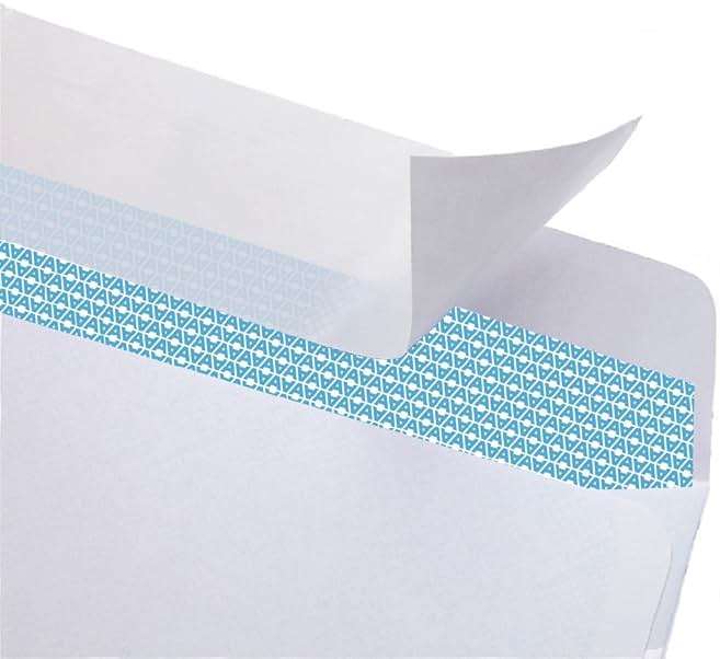 #10 Security SELF-SEAL Envelopes, Windowless Design, Premium Security Tint Pattern for Secure Mailing, Ultra Strong QUICK-SEAL Closure - Size 4-1/8 x 9-1/2 Inches - White - 24 LB - 500 Count (34010) - Image 4