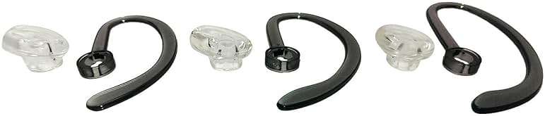 Plantronics Ear Buds, Spare Kit Earloops Buds WH500 CS540 W440 Savi W740 - Includes: 3 Earloop and 3 Eartips (Spare Kit 1 Pack) - Image 3