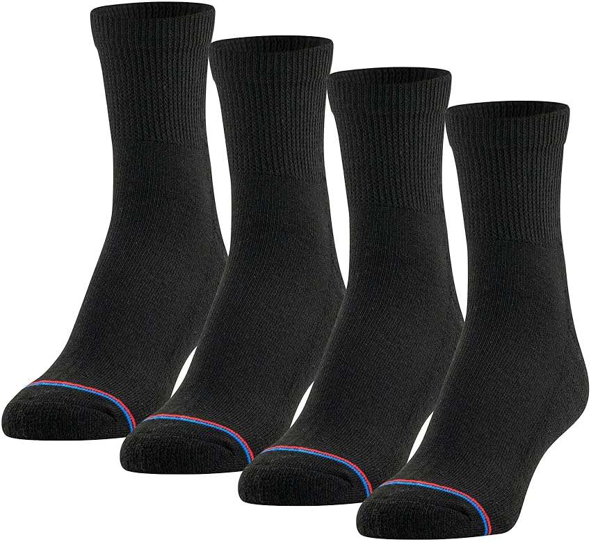 MediPeds Men's Quarter Socks With Non-Binding Top (Multipairs) - Image 1