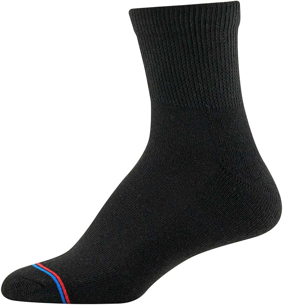 MediPeds Men's Quarter Socks With Non-Binding Top (Multipairs) - Image 4