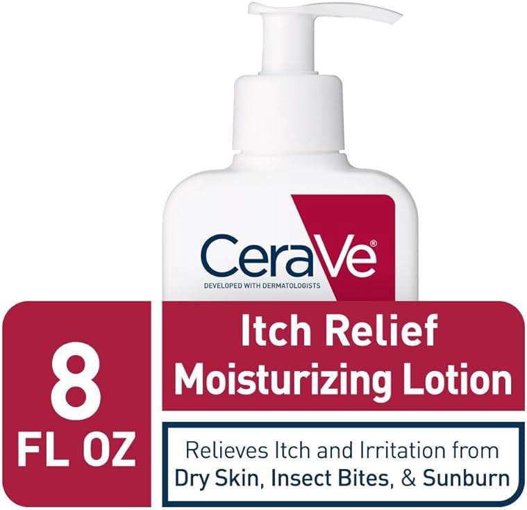 CeraVe Anti Itch Moisturizing Lotion with Pramoxine Hydrochloride, Relieves Itch with Minor Skin Irritations, Sunburn Relief, Bug Bites, 8 Ounce - Image 2
