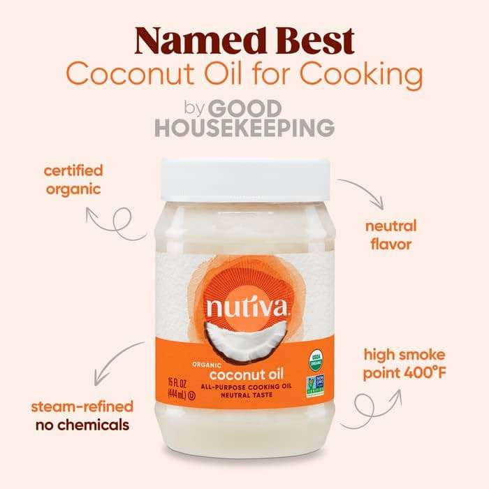 Nutiva Organic Steam Refined Oil, Coconut, 128 Fl Oz - Image 2