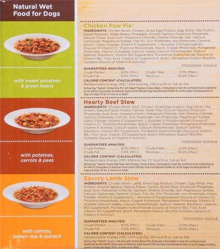 Nutrish Rachael Ray Savory Favorites Wet Dog Food Variety Pack, 8 oz. Tubs (Pack of 6) - Image 12