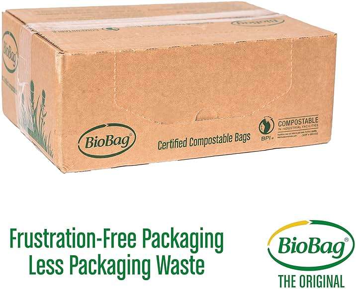 BioBag (USA) The Original Compostable Bag, 8 Gallon, 500 Count, 100% Certified Compostable Trash Bag Liners for Food Waste, Extra Strong and Durable - Image 2
