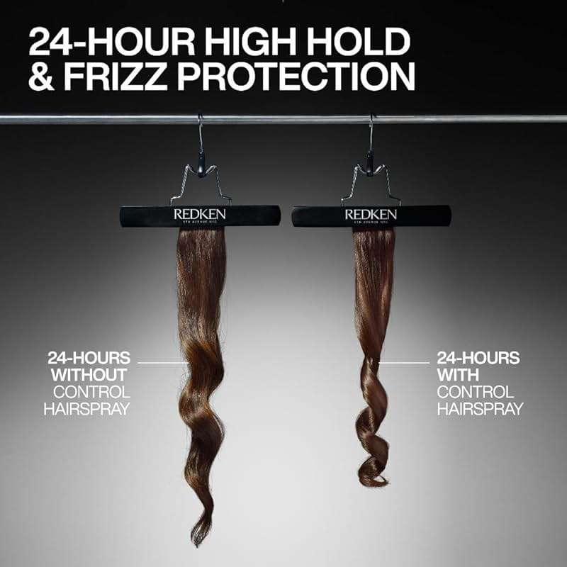 Redken Control Hair Spray 28 - Long-Lasting Style Memory For 24 Hours, Anti-Frizz & Maximum Hold, Humidity Resistance, For All Hair Types - Image 4
