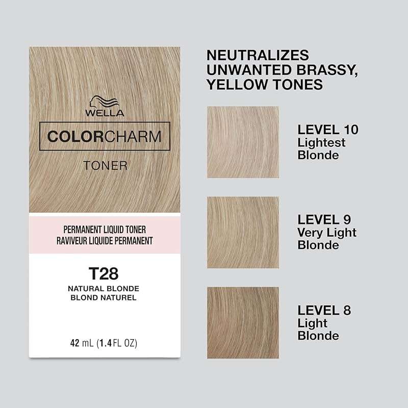 COLORCHARM Permanent Liquid Hair Toners | Neutralize Brass | Healthy-Looking Blondes Tones | Vegan & Free of Parabens - Image 4
