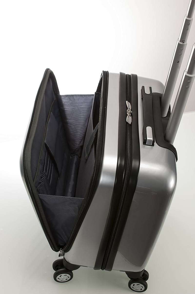 Rockland Revolution Hardside Rolling Computer Case, Carry-On, Silver - Image 14