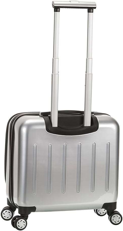 Rockland Revolution Hardside Rolling Computer Case, Carry-On, Silver - Image 5