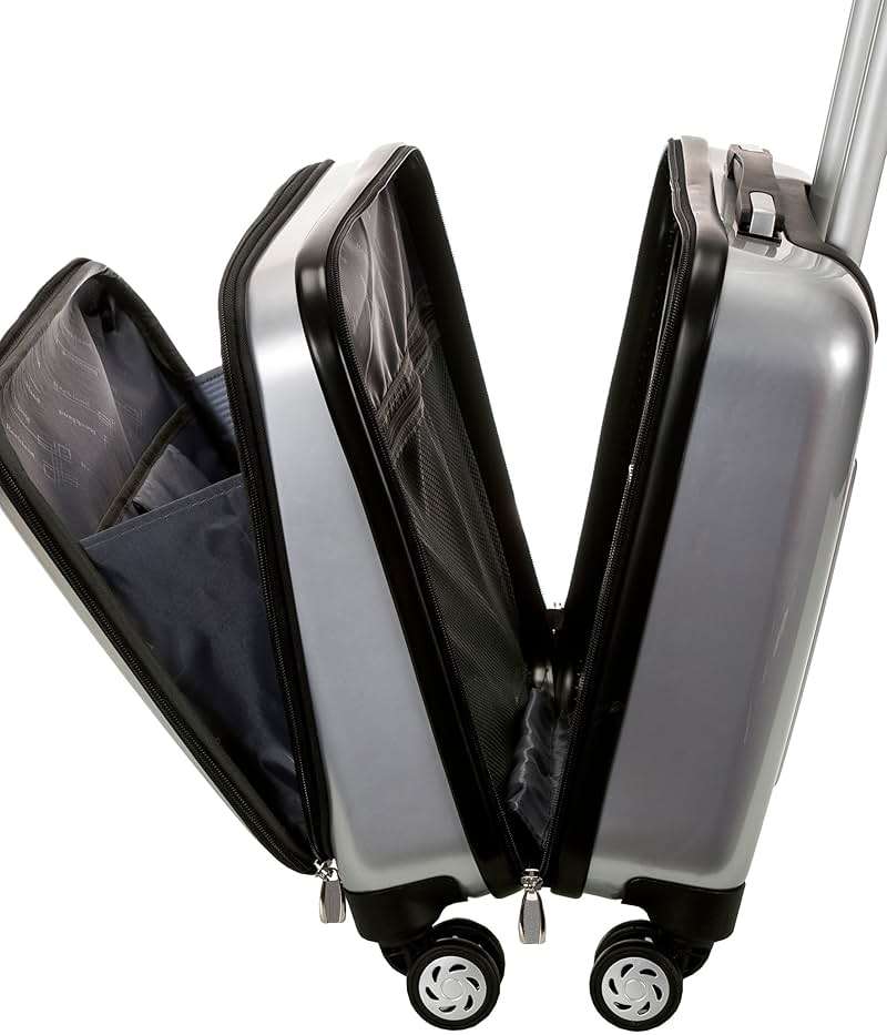 Rockland Revolution Hardside Rolling Computer Case, Carry-On, Silver - Image 9