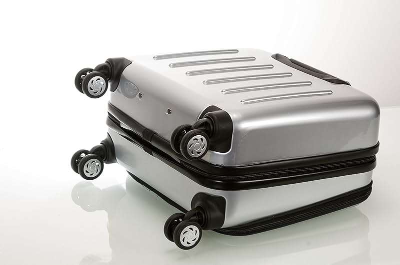 Rockland Revolution Hardside Rolling Computer Case, Carry-On, Silver - Image 10